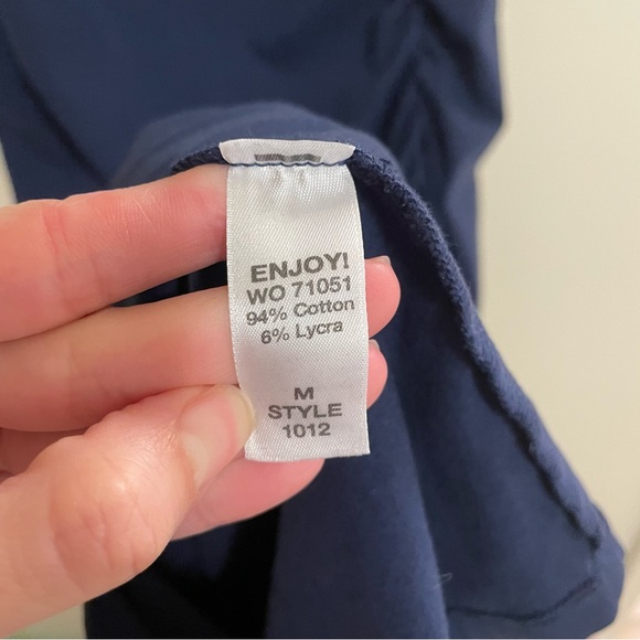 Michael Stars Sleeveless Crossover Midi Dress – Navy, Size Medium (NWT) - Picture 7 of 9